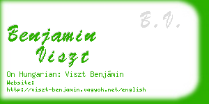 benjamin viszt business card