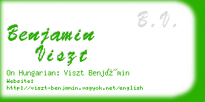 benjamin viszt business card